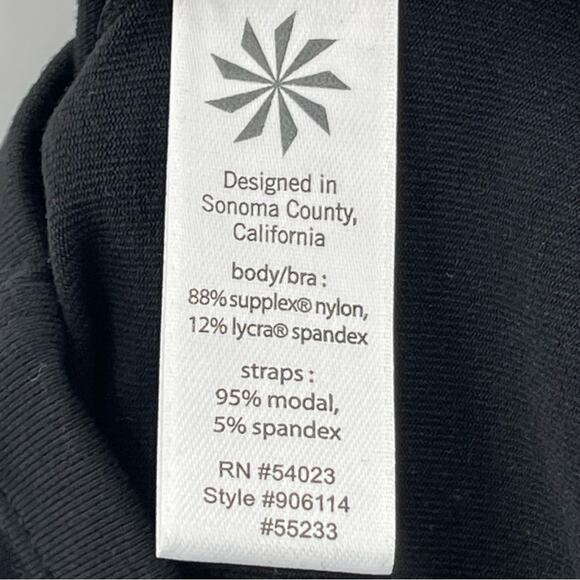 Athleta Sporty Halter Style Built in Bra Athleisure Casual Dress Black Small - Picture 10 of 11